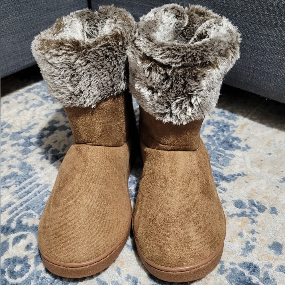 Women's Memory Foam Slipper Booties